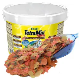 Корм для аквариумных рыбок TetraMin Flakes (хлопья) 10 литров.