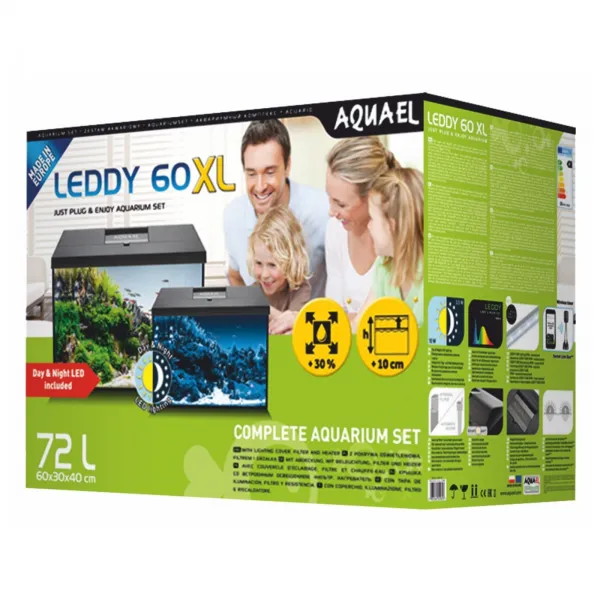 Аквариум LEDDY 60 XL DN 2.0 прямой (72 л) купить в Минске