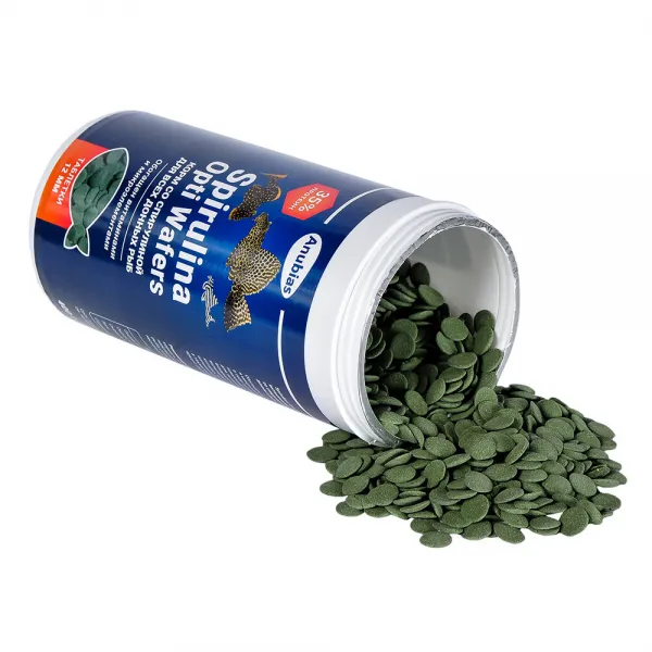 Корм для аквариумных рыбок Anubias Spirulina Opti Wafers таблетки для донных рыб, 12мм купить в Минске